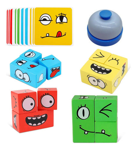 Juego De Bloques Creativos Caras Divertidas Juguete Infantil 89 Varios