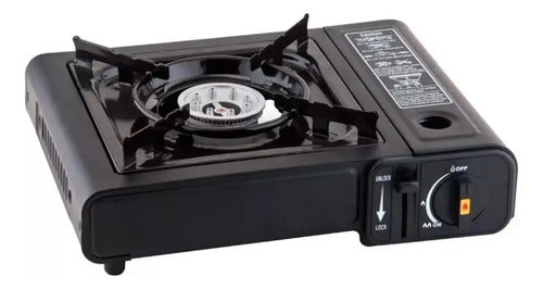 Anafe Gas Butano Boma 2800w Encendido Electronico Portatil Negro