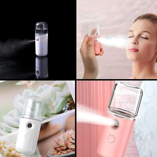 Vaporizador Facial Rostro Portatil Nano Spray Recargable Usb Aleatorio
