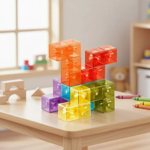 Bloques Magnéticos Tipo Tetris 6 Piezas Didácticos Infantil 6
