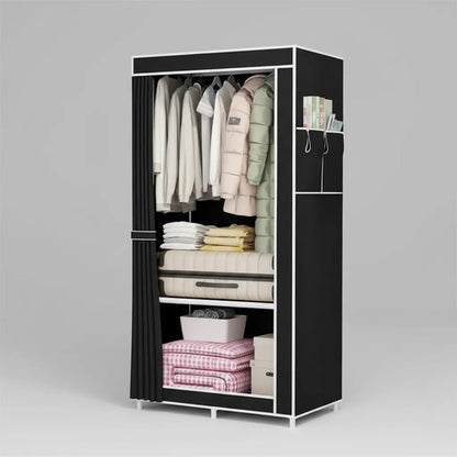 Armario Portatil 146x56 Oficina Tela Tnt Organizador Ropero 5 Colores Segun Stock