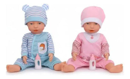Muñeco Bebe Interactivo 46cm Movimientos Sonidos Mamadera