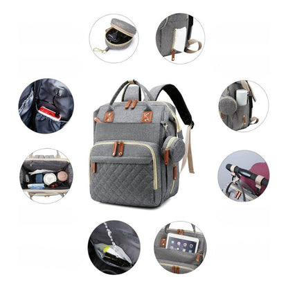Mochila Maternal Convertible Con Cambiador