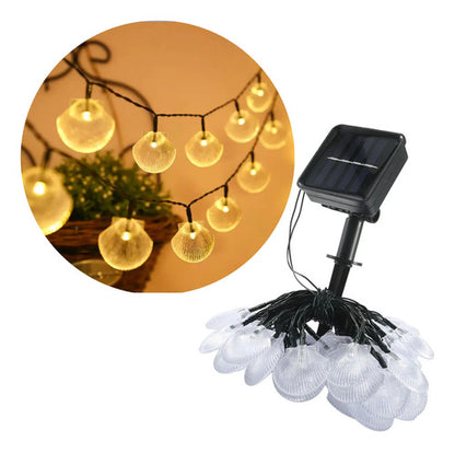 Guia Solar Guirnalda Luces Led Calidas Y Rgb Lamparas 5 Mts