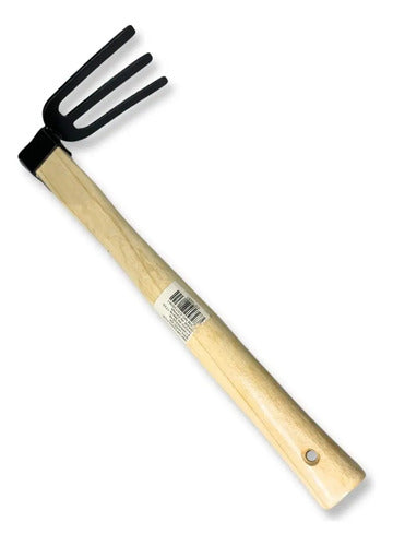 Rastrillo Con Mango De Madera Para Jardin 38x7x14cm Varios