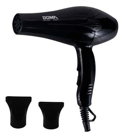Secador Pelo Profesional 2000w Boma Bm 8806 Difusor Boquilla Negro