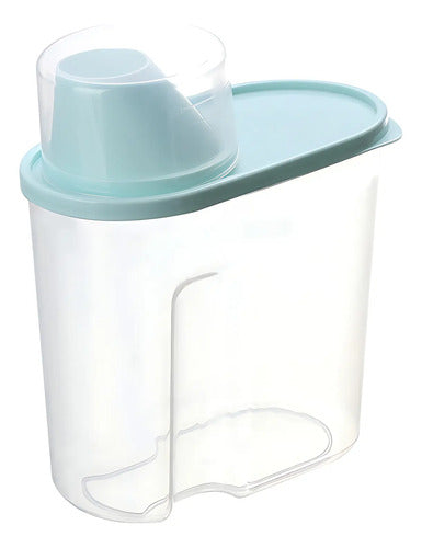 Recipiente Tarro Cocina Contenedor Alimentos Tapa Medidora Aleatorio