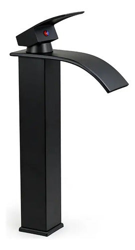 Canilla Negra Para Lavatorio Baño Monocomando Mezcladora