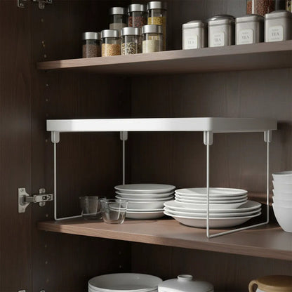 Estante Organizador Multiuso Plegable Apilable 38cm Blanco