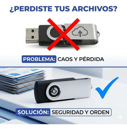 Pendrive Memoria Usb 8gb 3.0 Alta Velocidad Pc Mac Laptop Negro