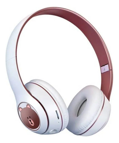 Auricular Bluetooth Oso Plegable Manos Libres Mic Stereo Aleatorio