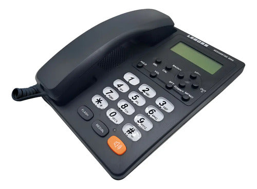 Telefono Fijo Numeros Grandes Con Captor De Llamadas Blanco Y Negro