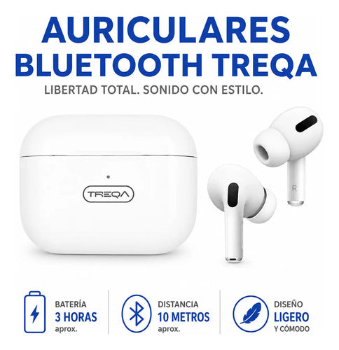 Auriculares Bluetooth Inalámbricos In Ear Tws Touch Estuche Blanco