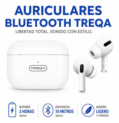 Auriculares Bluetooth Inalámbricos In Ear Tws Touch Estuche Blanco