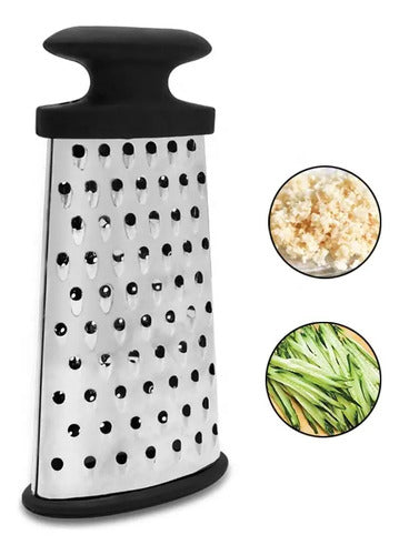 Rallador Cortador De Verduras Vegetales Frutas Manual Negro