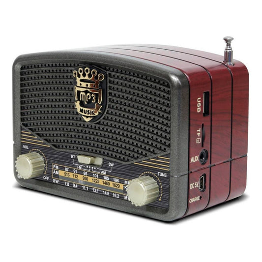 Radio Portatil Recargable Am Fm Bluetooth Usb