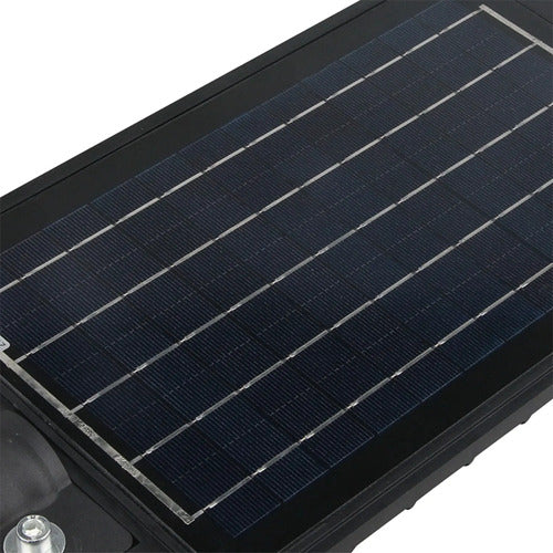 Foco Solar Led Exterior Sensor De Movimiento Reflector 60w Negro Blanco