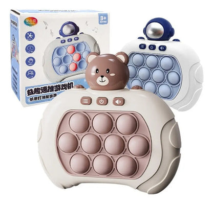 Mini Consola De Videojuegos Pop It, Juguete Electrónico Antiestrés, Color Marrón
