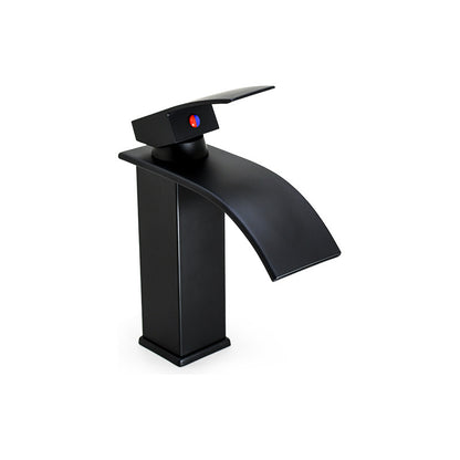 Canilla Negra Para Lavatorio Baño Monocomando Mezcladora