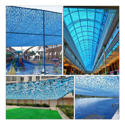Malla Sombra Toldo Poliester Camuflado 3x3 Anticorrosion