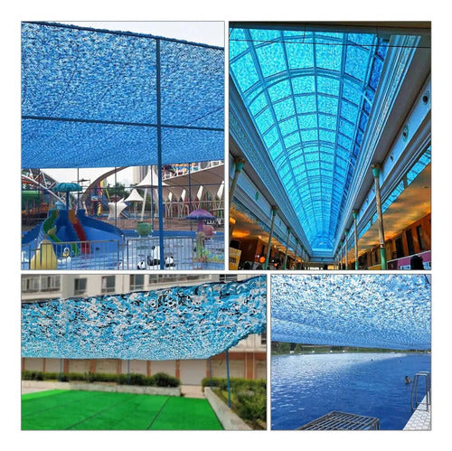 Toldo Malla Sombra Poliester Camuflado 3x3 Anticorrosion