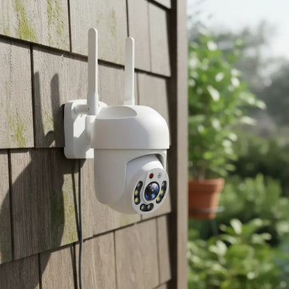 Camara De Seguridad Wifi Vision Nocturna Led 360 Domo 1080hd Blanco