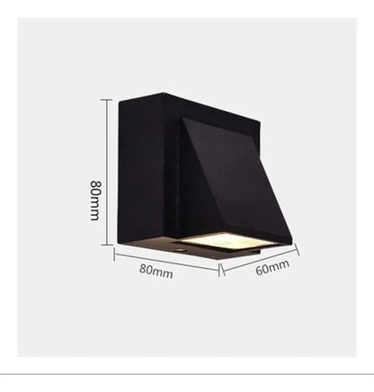 Set X5 Foco Pared Aplique Exterior Lampara Jardin Luminaria