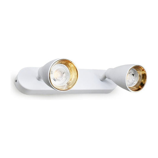 Aplique Luminaria Lampara Blanco Foco Pared Techo