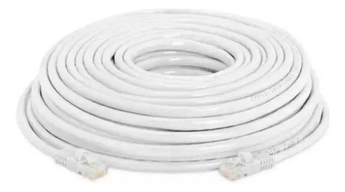 Cable Red Ethertnet 10 Metros Rj45 Utp Categoria 6 Color Blanco