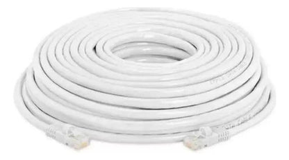 Cable Red Ethertnet 10 Metros Rj45 Utp Categoria 6 Color Blanco