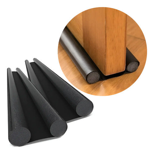 Set X2 Burlete Puerta Casa Tope Zocalo Proteccion Insectos Varios Liso