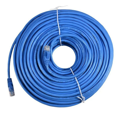 Cable Red Ethertnet 10 Metros Rj45 Utp Categoria 6 Color Blanco
