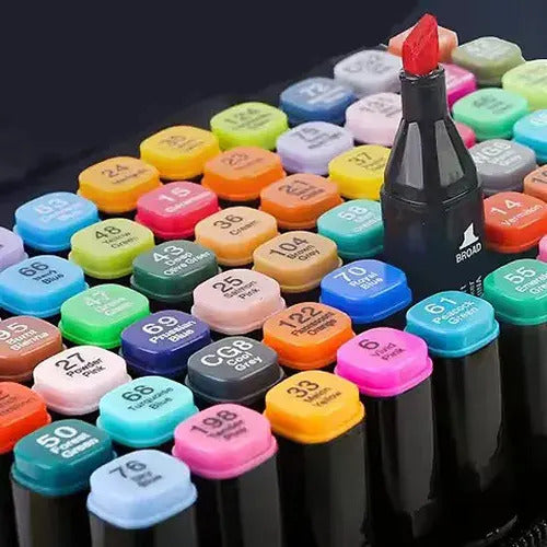 Marcadores Doble Punta Estuche X120 Colores Touch Veoquiero Negro 120