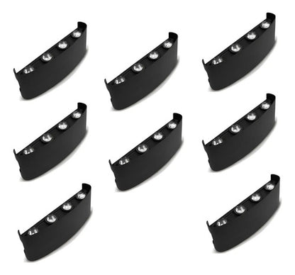 Set X8 Aplique Pared Exterior Luminaria Foco Bidireccional