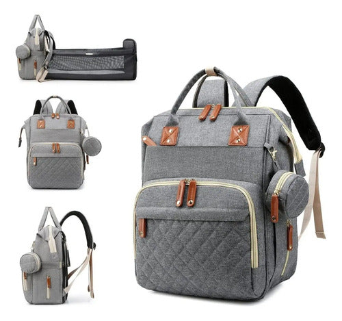 Mochila Maternal Convertible Con Cambiador