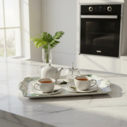 Bandeja Servir Melamina Rectangular 40x24cm Alimentos Hogar Beige