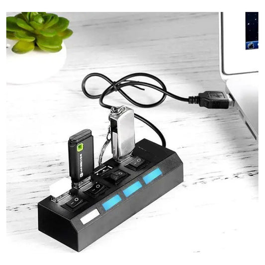 Adaptador Usb Hub 4 Puertos Con Interruptores
