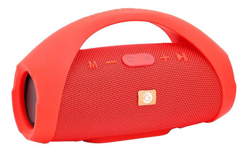 Parlante Inalambrico Bluetooth Ios Android Manija Radio 10w Rojo