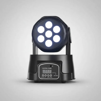 Foco Fiesta Disco Cabeza Movil Robotico Par 7 Led Rgbw Dmx