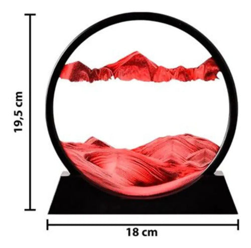 Adorno Arena Movediza Flotante Decoracion Circular 19,5x18cm Varios