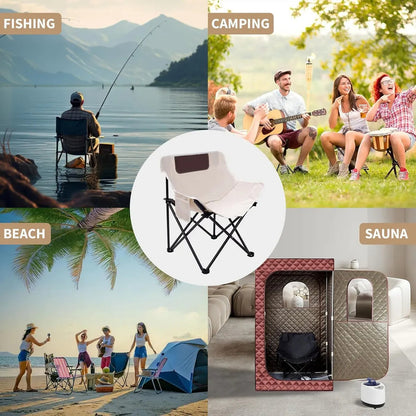 Carpa Camping 3 A 4 Personas + 4 Sillas Plegables Con Funda