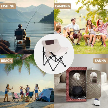 Carpa Camping 3 A 4 Personas + 4 Sillas Plegables Con Funda Aleatorio