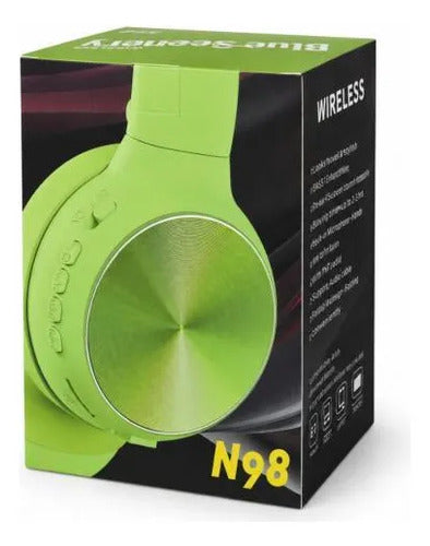 Auriculares Bluetooth Plegables N98 Radio Fm Microsd Negro