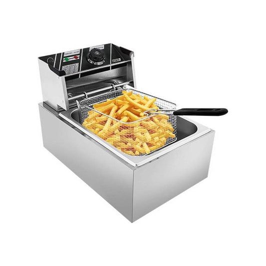 Freidora De Aceite Electrica Acero Inoxidable 6 Litros 2500w