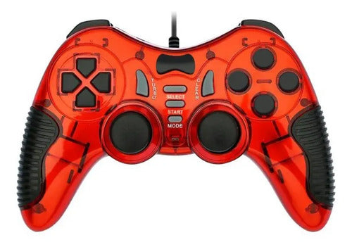 Joystick Cableado 6 En 1 Consolas Pc Android Tv Vibracion 4 Colores