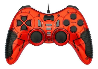 Joystick Cableado 6 En 1 Consolas Pc Android Tv Vibracion 4 Colores
