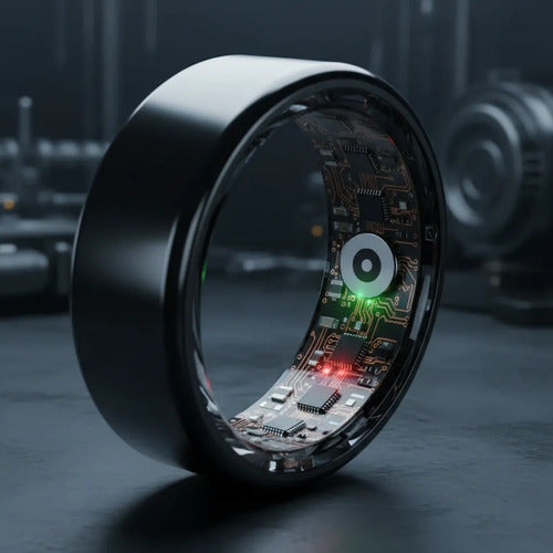 Anillo Inteligente Monitoreo Bluetooth Talla 8 Ios Android Negro 8