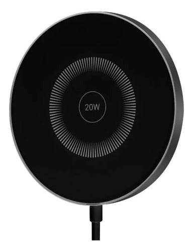 Cargador Inalambrico 20w Base Antideslizante Celular Led Negro