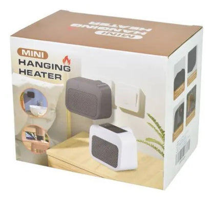 Mini Calefactor Estufa Pared Ceramico Electrico Termico Led Negro
