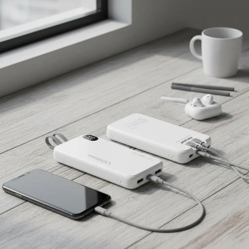 Power Bank Carga Rápida Display Lcd Tipo C Ios 10000mah Aleatorio - 2 Colores